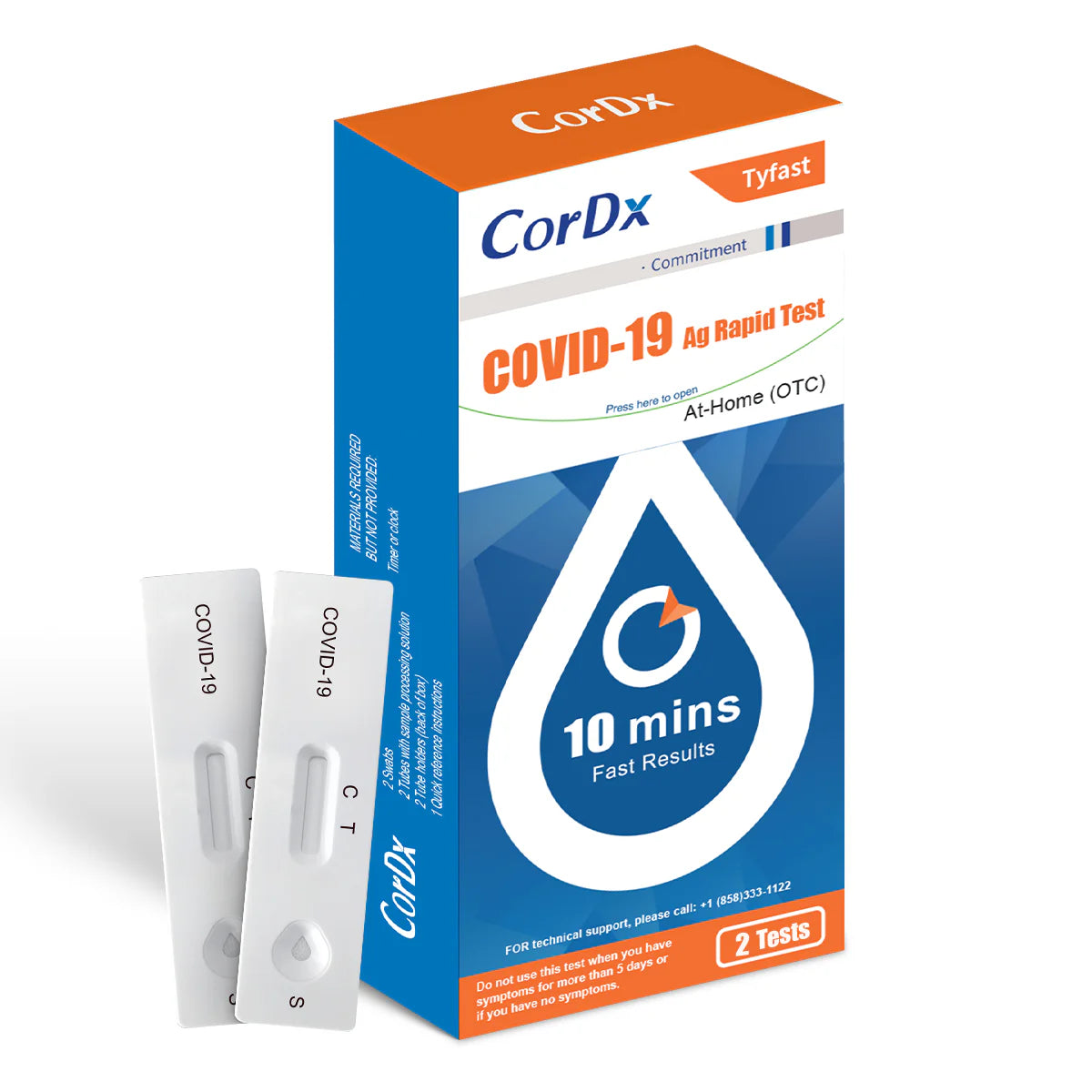britax covid test accuracy CorDx Tyfast COVID-19 Ag Rapid Test - 2 Tests