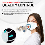 Mega Fit Adjustable KF94 Mask (XXL Largest Size) - 10 Pack (Earloop)