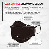 Mega Fit Adjustable KF94 Mask (XXL Largest Size) - 10 Pack (Earloop)