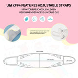 The Bio - U&I KF94 Adjustable (X-Small) Kids Mask (Age 2-5) - 10 Pack (Earloop)