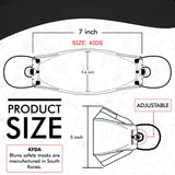 kids bluna mask size dimensions chart