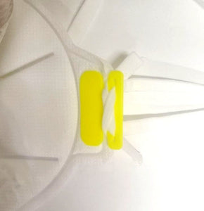 crossthread adjustment of the straps of n95 mask