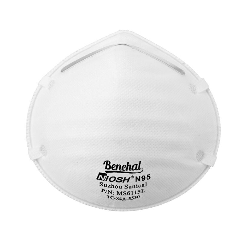 Benehal MS6115L N95 NIOSH Mask (M/L) - 5 or 20 Pack (Headband)