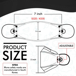 kids bluna mask size dimensions chart