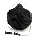 direct front view of the moldex 2600 special ops black n95 mask