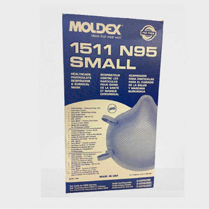 retail box photo of moldex 1511 n95 mask size small